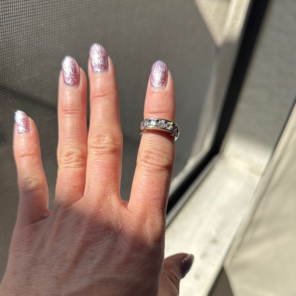 14k White & Yellow Gold NATURAL Diamond Ring